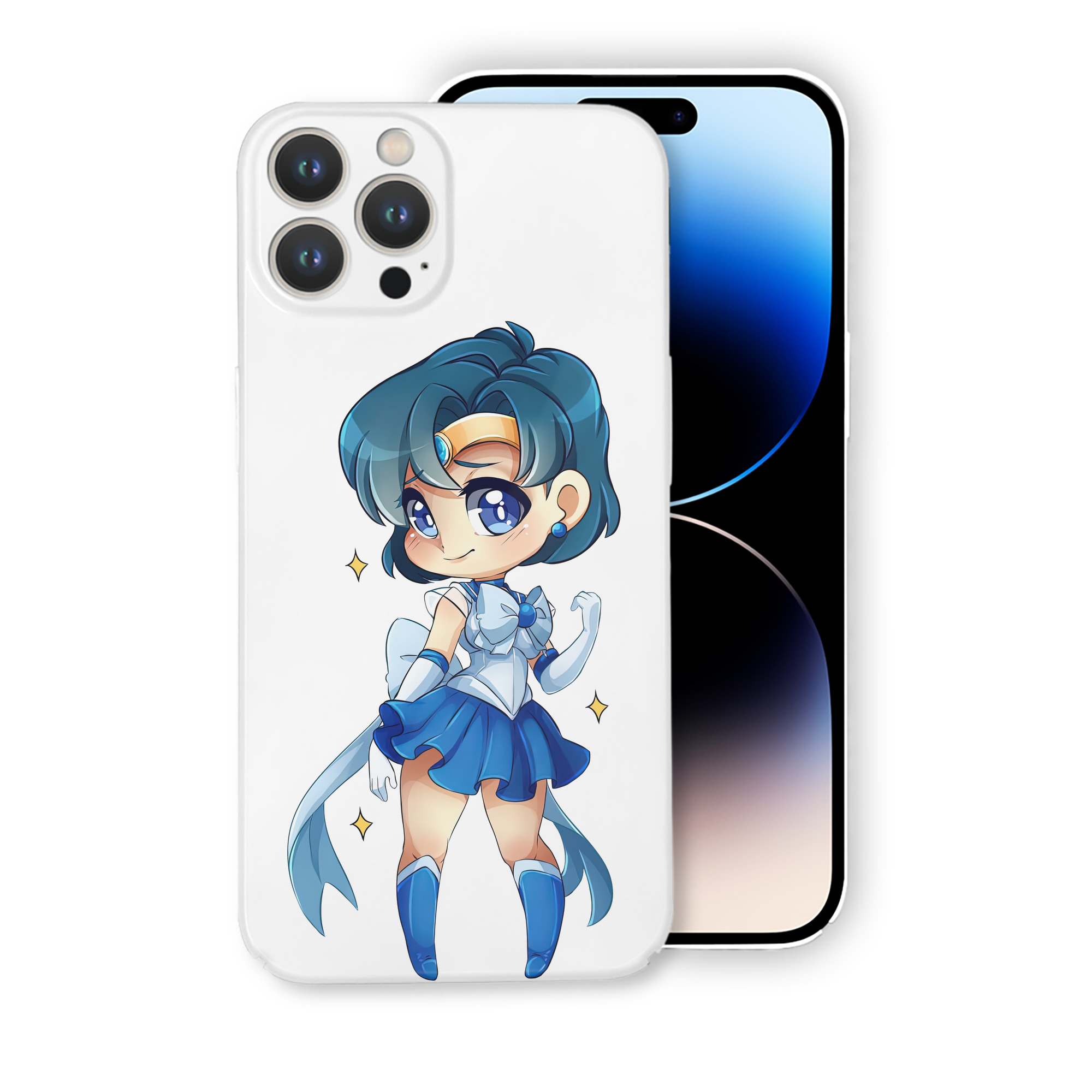 （画像用） 美少女戦士セーラームーン 水野 亜美 みずの あみ Sailor Moon Mizuno Ami 【iPhone 14シリーズ対応】ハードケース
